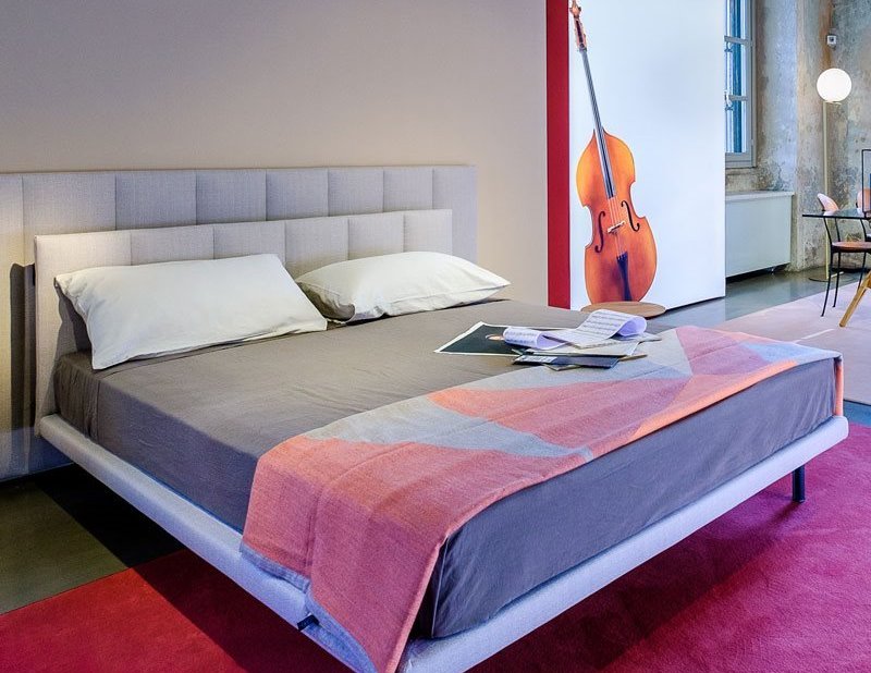 Zanotta, Grangala Bed for mattress 160x200 cm 