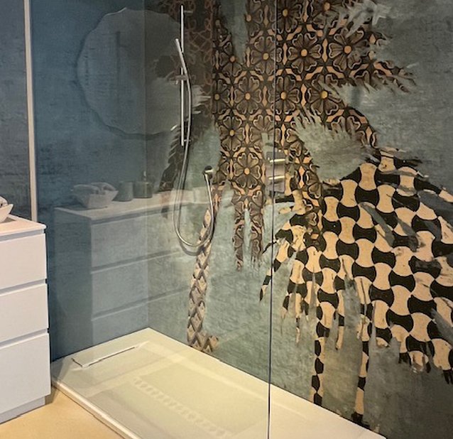Disenia, Vitrum Shower wall L 160 cm 