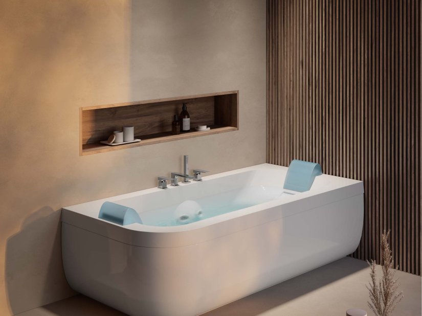 Jacuzzi, Aquasoul Double Whirlpool massage tub 190x90 cm 