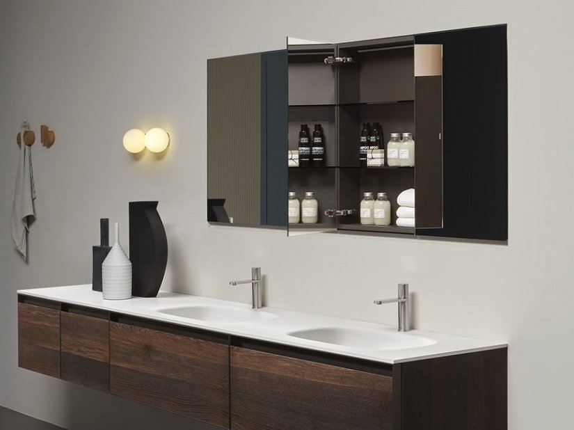 antoniolupi, Mantra Storage mirror 72x75 cm 
