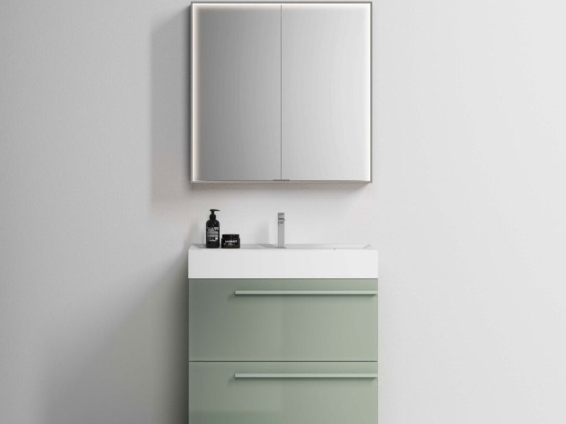 Idea, Multiplo Storage mirror 80x80 cm 