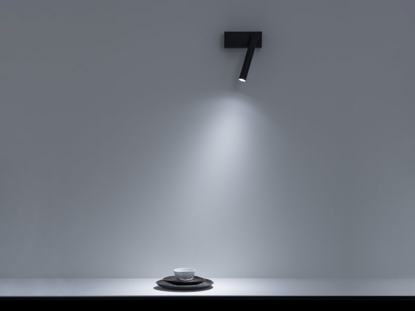 Davide Groppi, Mira Wall lamp matt black 