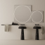 Agape, Vitruvio Mirror 80x80 cm