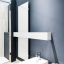 Tubes, Square Scaldasalviette + maniglione 160x56 cm Grigio Luce Opaco