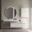 Idea, Lap Specchio con luce diametro 80 cm